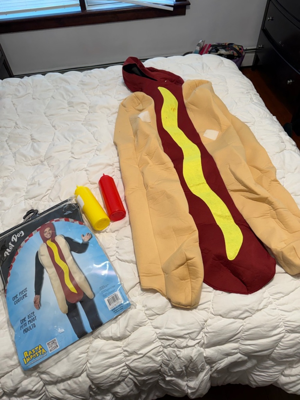 Adult Rasta Imposta hotdog costume OS